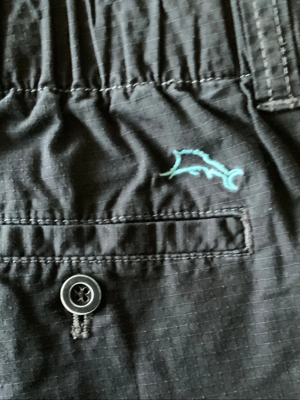 Tommy Bahama Dark Navy Elastic Waist Cargo Shorts